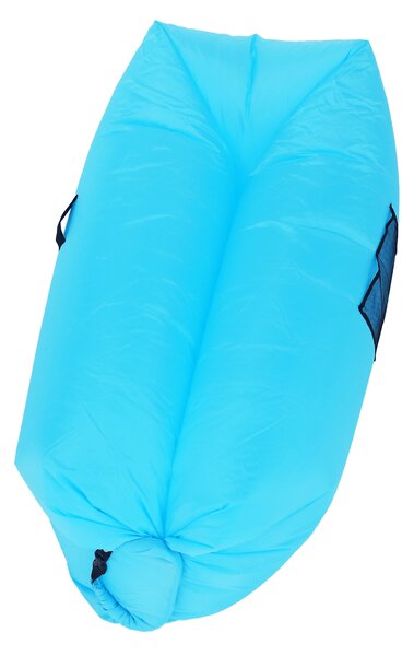 KONDELA Nafukovací sedací vak/lazy bag, modrá, LEBAG