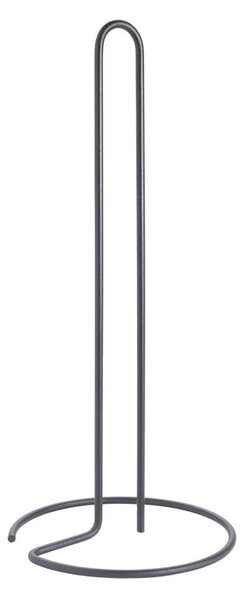 Matne čierny oceľový stojan na papierové utierky ø 14 cm Lava – Metaltex