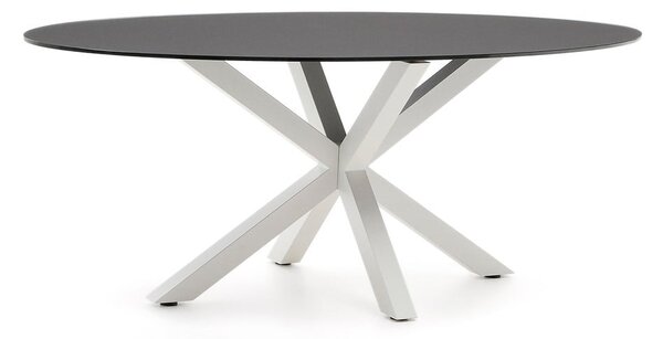 Jedálenský stôl so sklenenou doskou 100x200 cm Argo – Kave Home