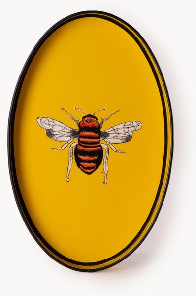 Ručne maľovaný dekoračný podnos Fauna