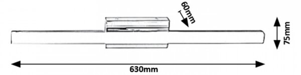 Rabalux 5781 LED nástenné svietidlo do kúpeľne Bastian 13W | 4000K | IP44