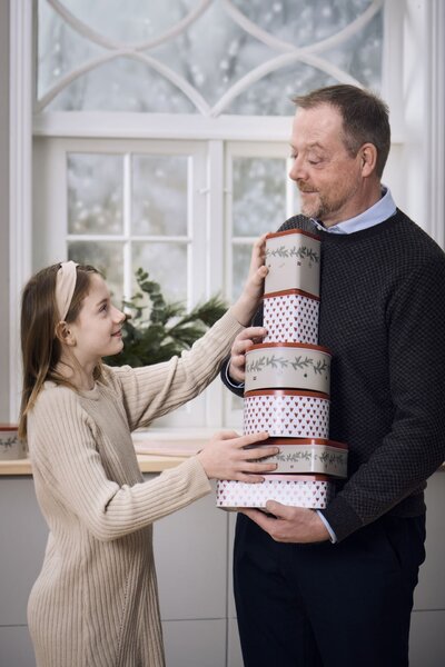 Plechová dóza Oblong Christmas Garland