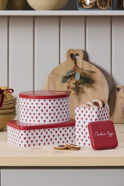 Plechová dóza Oblong Christmas Hygge