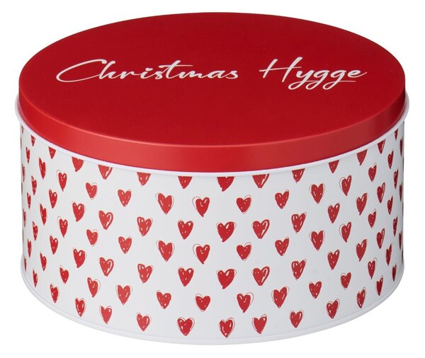 Okrúhla plechová dóza Christmas Hygge