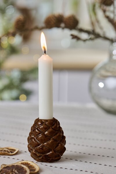 Keramický svietnik Pine Cone