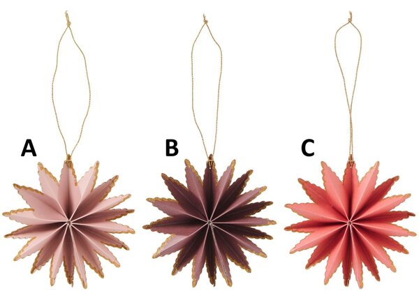 Papierová dekorácia Snowflake in Colours Variant A