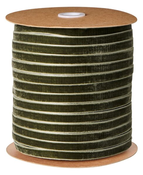 Zamatová stuha Moss Green – 200 m