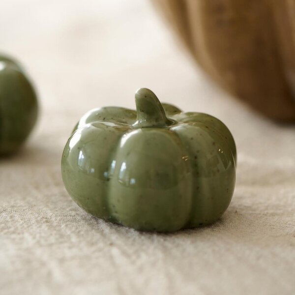 Jesenná dekorácia tekvice Dusty Green