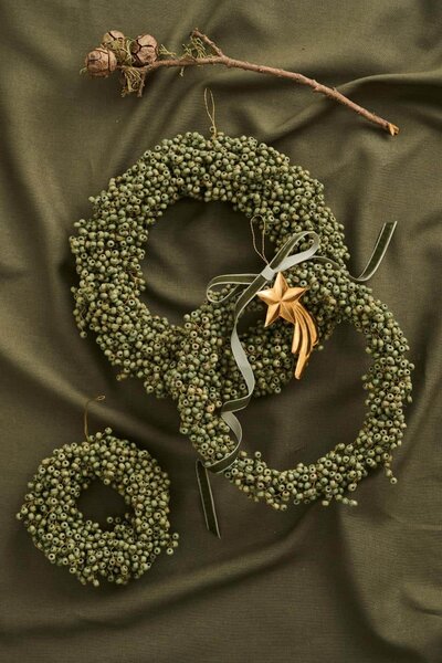 Zamatová stuha Moss Green – 10 m