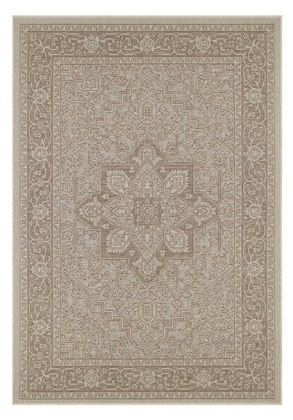 Hnedo-béžový vonkajší koberec NORTHRUGS Anjara, 140 x 200 cm