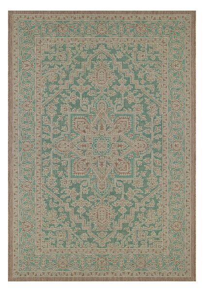 Zeleno-béžový vonkajší koberec NORTHRUGS Anjara, 200 x 290 cm
