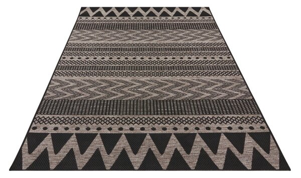 Čierno-béžový vonkajší koberec NORTHRUGS Sidon, 200 x 290 cm