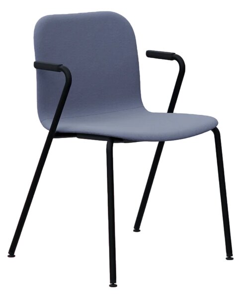 RIM - LAMBDA WOOD LA 4014.091 stolička s podrúčkami, celočalúnená