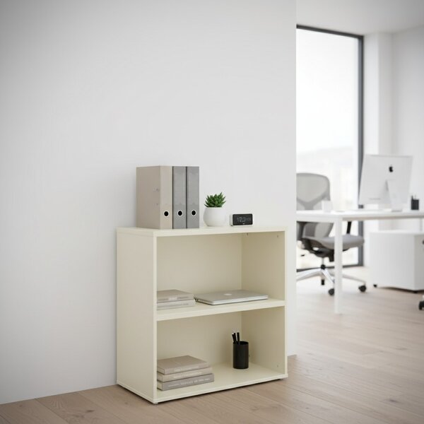 Nízka skriňa SimpleOffice 80 x 40 x 80 cm, biela