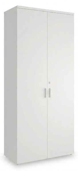 Vysoká skriňa SimpleOffice 80 x 40 x 180 cm, biela