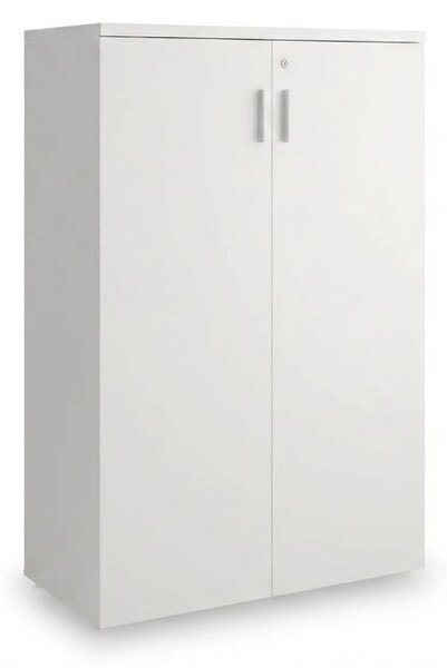 Stredná skriňa SimpleOffice 80 x 40 x 120 cm, biela