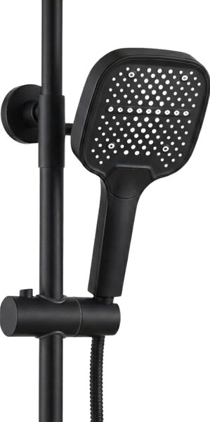Rea Arlo, sprchový set s vaňovou výlevkou, čierna matná, REA-P7440