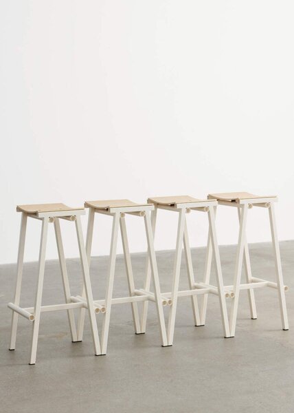 HAY Barová stolička Taburete 8 High, eggshell