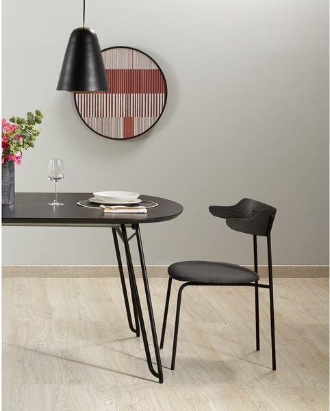 Rozkladací jedálenský stôl s doskou v dekore jaseňového dreva 90x140 cm Norfort – Kave Home