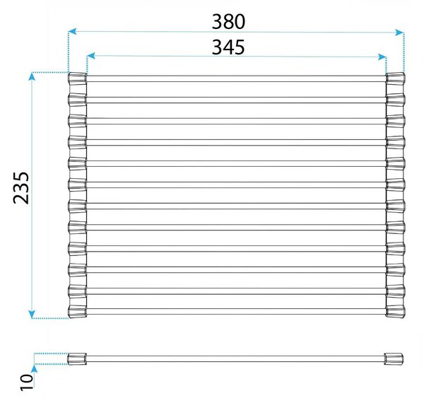 Rolovací odkvapkávač na drez REA P12298A Grey