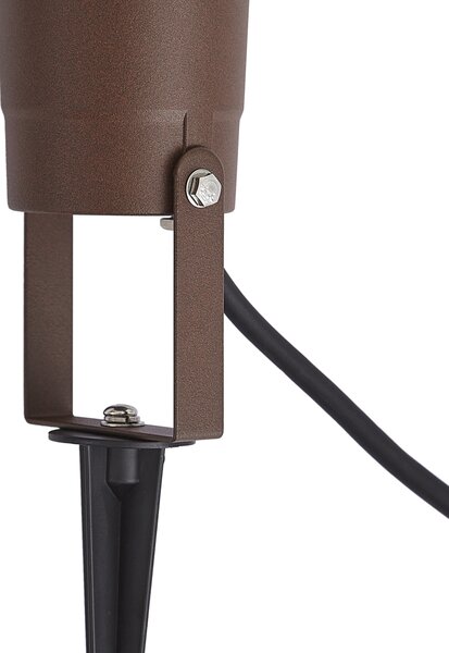 Moderné záhradné bodové svietidlo hrdzavo hnedé vrátane kábla a zástrčky 204 cm IP65 - Basic