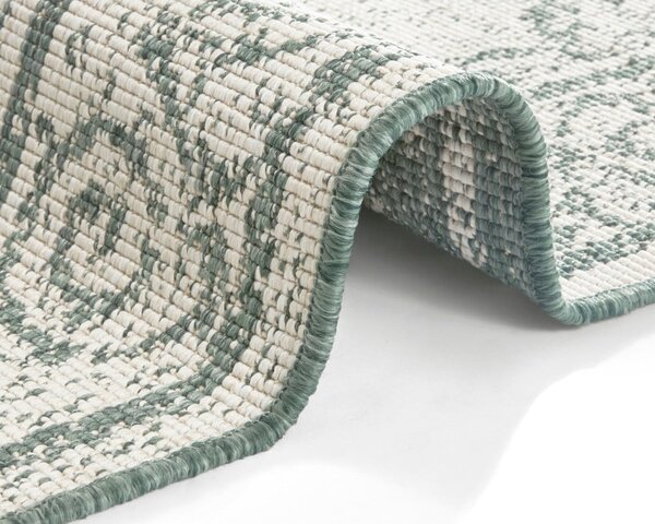Zeleno-krémový vonkajší koberec NORTHRUGS Cebu, 160 x 230 cm