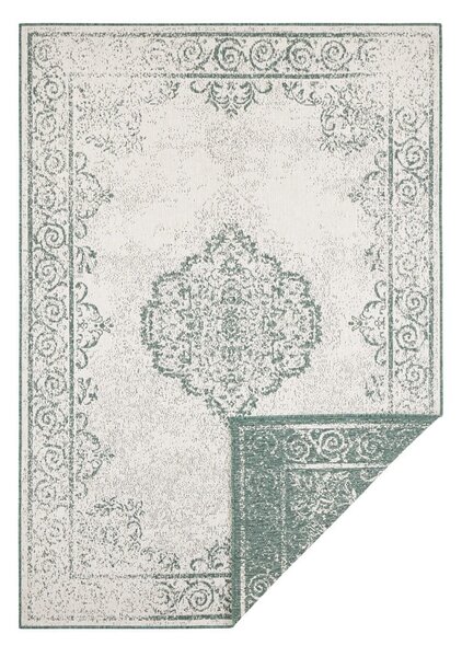 Zeleno-krémový vonkajší koberec NORTHRUGS Cebu, 120 x 170 cm