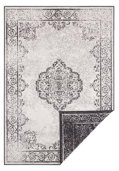 Čierno-krémový vonkajší koberec NORTHRUGS Cebu, 160 x 230 cm