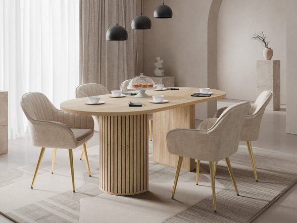 Mirjan24 Moderný stôl Frozgo, Farby: dub cremona 5903211537998
