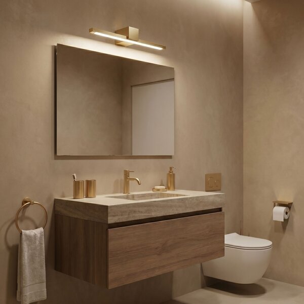 Toolight Toolight, LED nástenné svietidlo, 40cm, 8W, 4000K, 1000lm, SWE043-1W, zlatá lesklá, OSW-20143