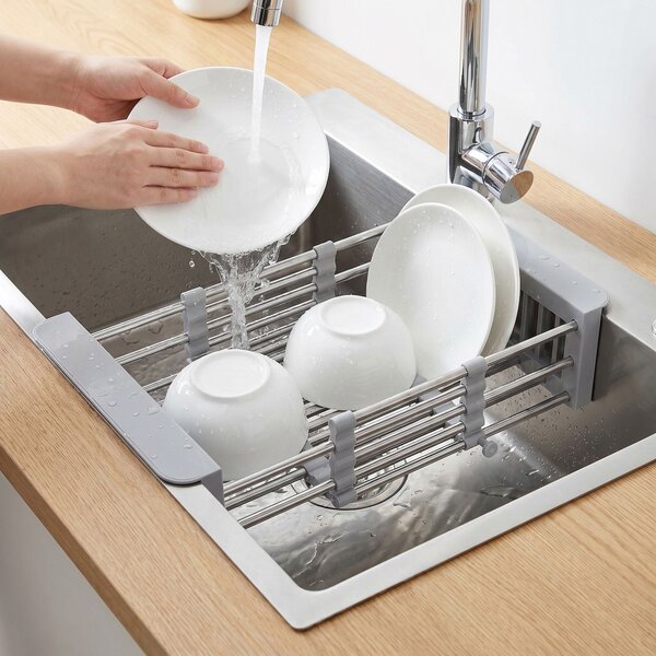 Teleskopický odkvapkávač na drez REA P14487A Grey