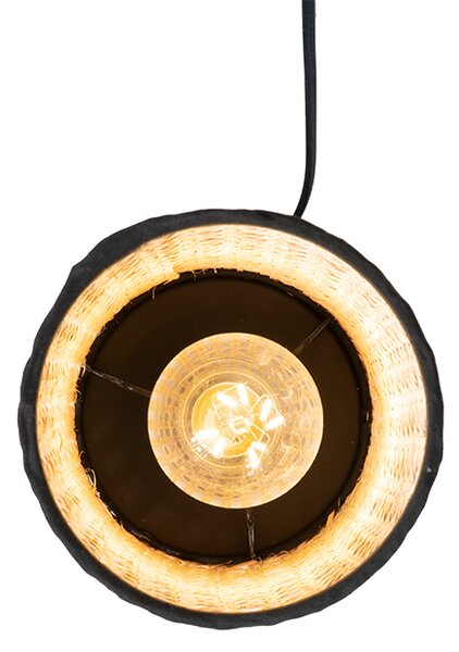 Rustikálna stolná lampa z ratanu - Kata