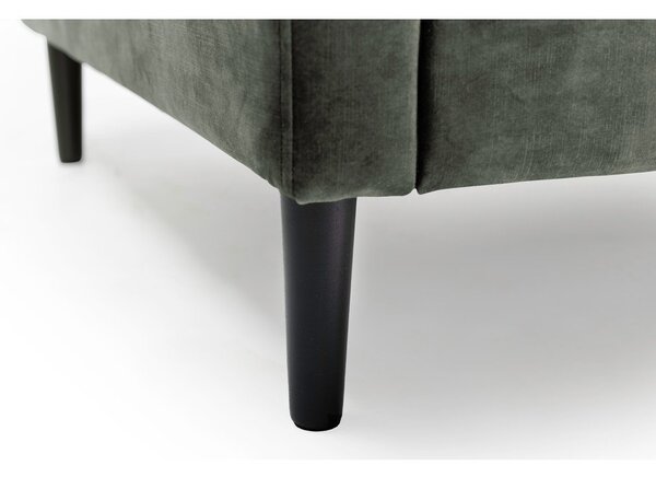 Zelenosivá zamatová pohovka 153 cm Adagio - Scandic