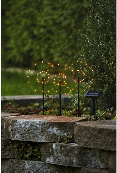 LED zapichovacie solárne vonkajšie svietidlá v súprave 3 ks (výška 40 cm) Firework – Star Trading