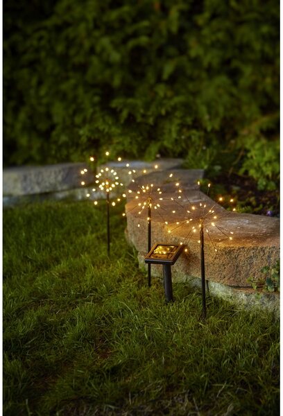 LED zapichovacie solárne vonkajšie svietidlá v súprave 3 ks (výška 40 cm) Firework – Star Trading