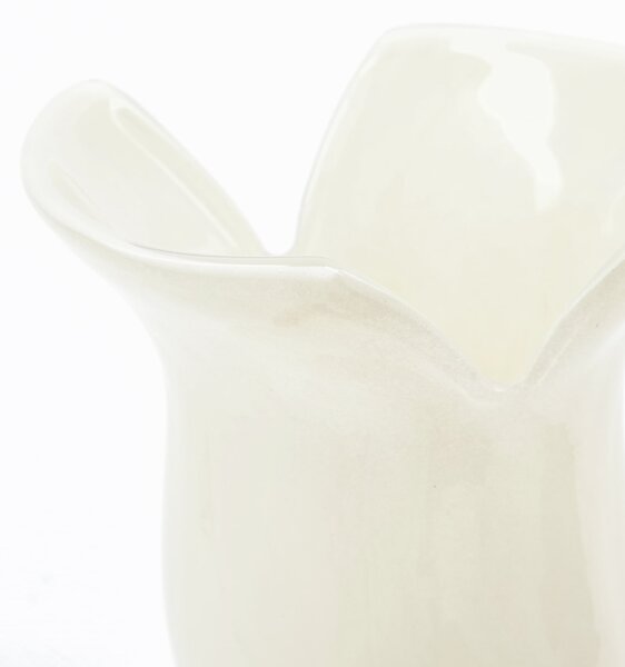 Sklenená váza Cuff Off-white