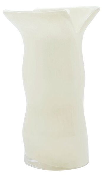 Sklenená váza Cuff Off-white