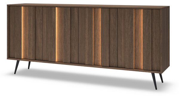 Komoda Flaro 183 cm s osvetlením - dub dunin