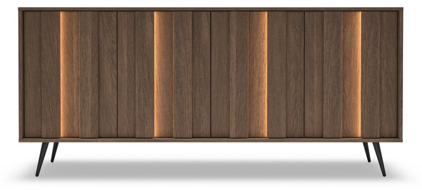Komoda Flaro 183 cm s osvetlením - dub dunin
