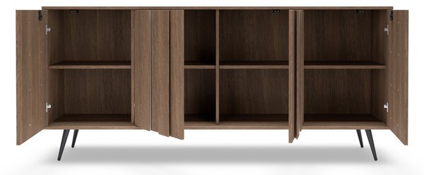Komoda Flaro 183 cm s osvetlením - dub dunin