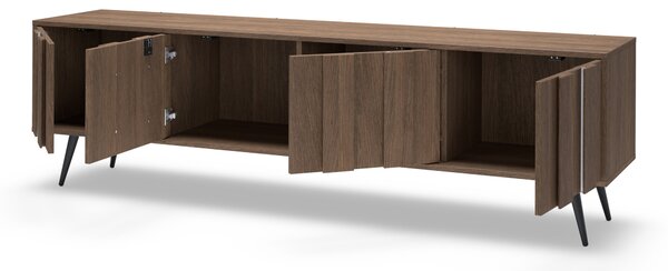 TV skrinka Flaro 184 cm s osvetlením - dub dunin