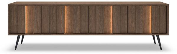TV skrinka Flaro 184 cm s osvetlením - dub dunin