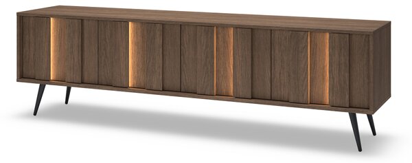 TV skrinka Flaro 184 cm s osvetlením - dub dunin