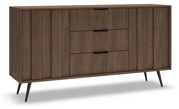 Komoda Flaro 153 cm so zásuvkami - dub dunin