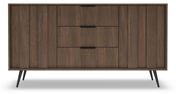 Komoda Flaro 153 cm so zásuvkami - dub dunin