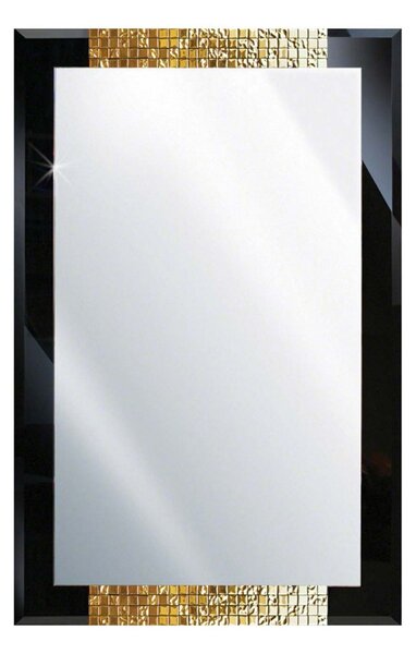 Zrkadlo Attika Gold Rozmer: 60 x 90 cm biely rám