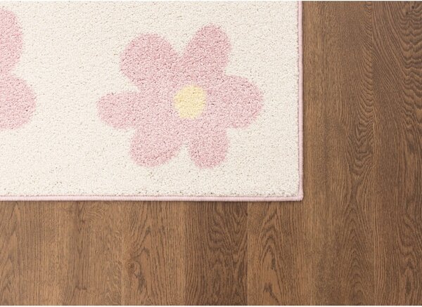 Ružový/slonovinový detský koberec 120x170 cm Dazzy Rose – FD
