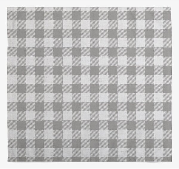 Súprava 4 látkových obrúskov s prímesou ľanu Really Nice Things Grey Vichy, 43 x 43 cm