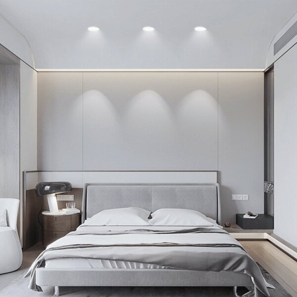 Aigostar-SADA 3x LED Vonkajšie podhľadové svietidlo LED/4,8W/230V 6500K IP65 čierna