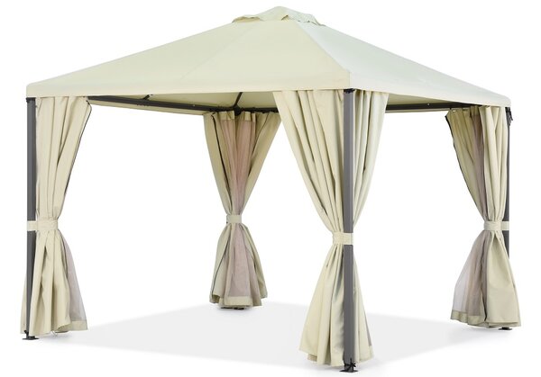 Béžový záhradný pavilón Madrid 3 x 3m Garden Point Premium
